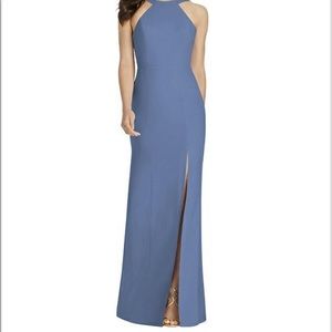 Dressy style 3039 crepe larkspur size 8